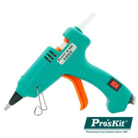 PISTOLA DE COLA QUENTE 20W C 12 BARRAS COLA PROSKIT