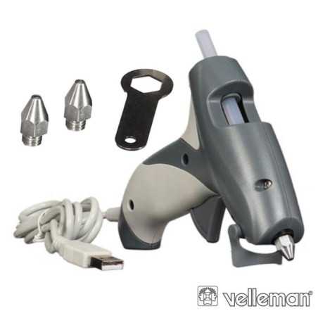 PISTOLA DE COLA QUENTE 5W USB VELLEMAN