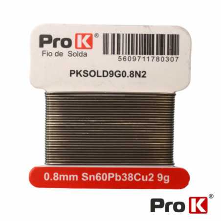 SOLDA 08MM SN60PB38CU2 9G PROK