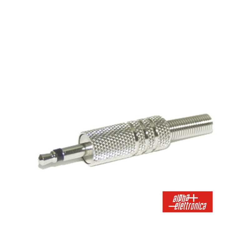 FICHA JACK 35MM MACHO C PROTEÇÃO MOLA MN
