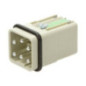 FICHA HDC MACHO 6 PINOS 5PE TAMANHO 3A HARTING