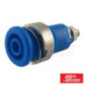 FICHA BANANA FÊMEA PAINEL TERMINAL 4MM AZUL ALPHA