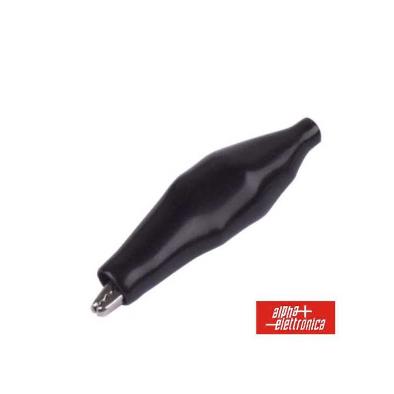 PINÇA CROCODILO 44MM ISOLADA PRETA