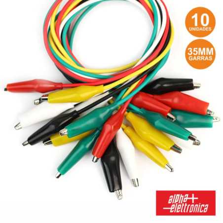 CONJUNTO 10 FIOS C GARRAS CROCODILO VÁRIAS CORES