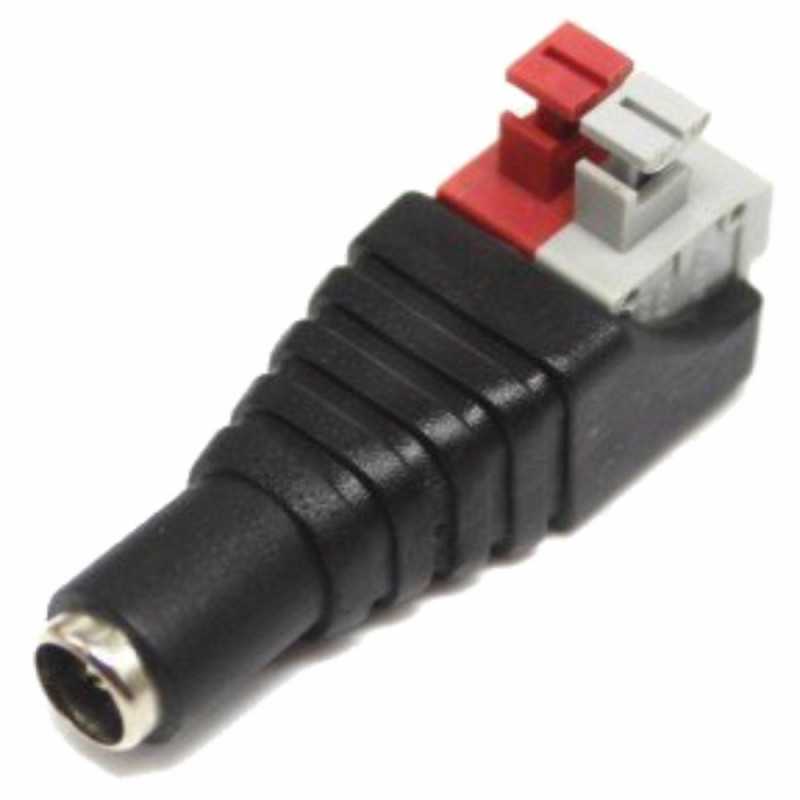 FICHA ALIMENTAÇÃO DC MACHO 55X21MM LIGAÇÃO PRESSÃO