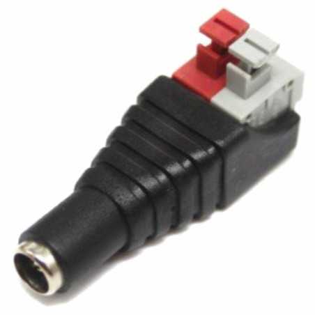 FICHA ALIMENTAÇÃO DC MACHO 55X21MM LIGAÇÃO PRESSÃO