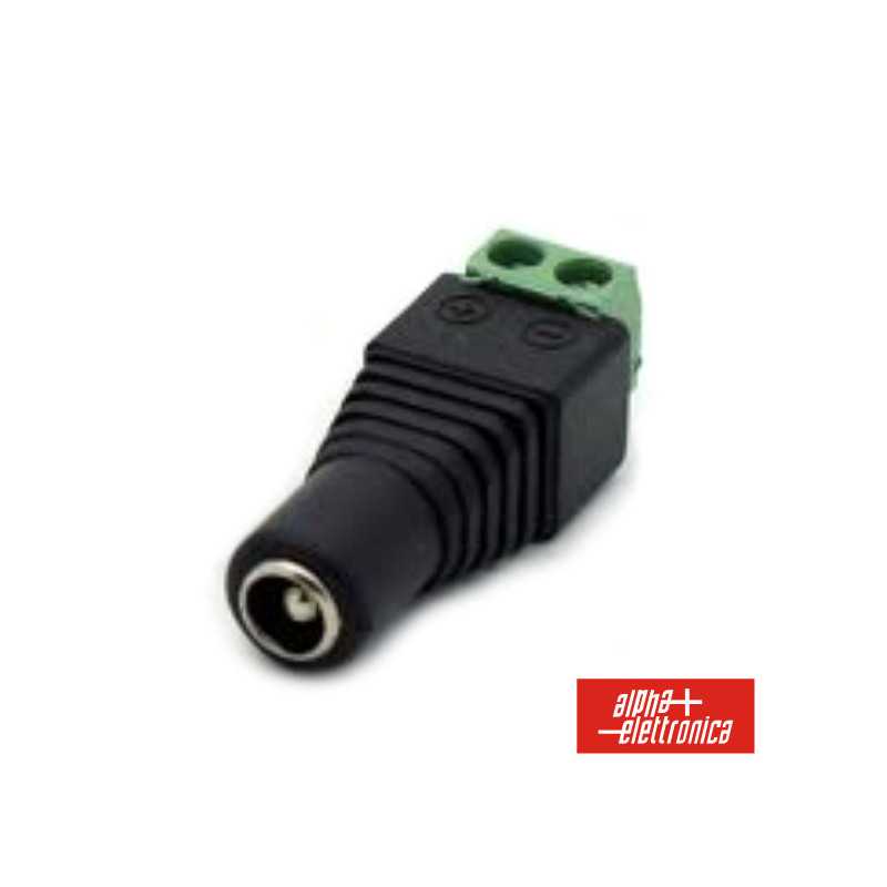 FICHA ALIMENTAÇÃO DC MACHO 55X25MM LIGAÇÃO PARAFUSO