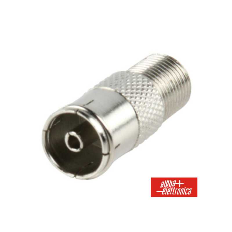 FICHA ADAPTADORA F FÊMEA COAXIAL 95MM FÊMEA