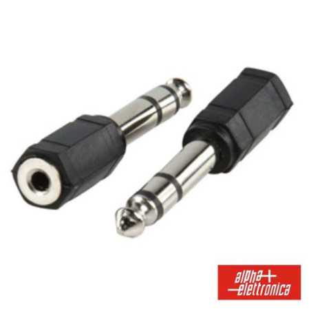 FICHA ADAPTADORA JACK 635MM MACHO JACK 35MM FÊMEA ST