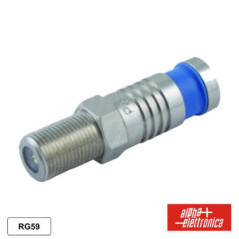 FICHA F FÊMEA DE COMPRESSÃO P CABO 61MM RG59