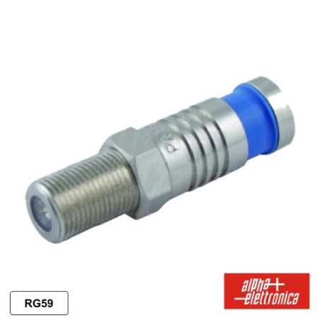 FICHA F FÊMEA DE COMPRESSÃO P CABO 61MM RG59
