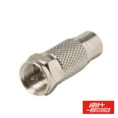 FICHA ADAPTADORA F MACHO COAXIAL MACHO 95MM