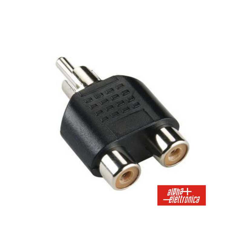 FICHA ADAPTADORA RCA MACHO 2 RCA FÊMEA