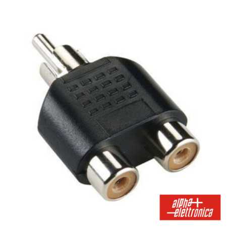 FICHA ADAPTADORA RCA MACHO 2 RCA FÊMEA
