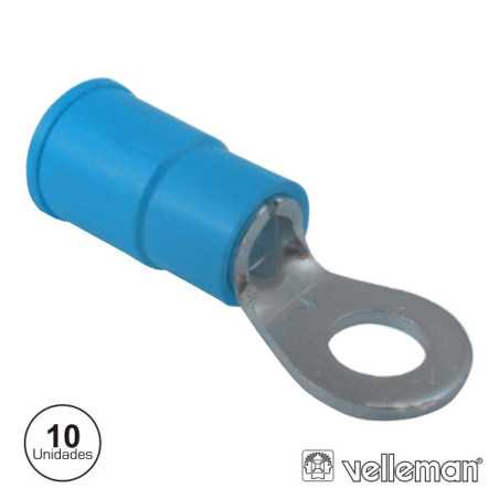 TERMINAL REDONDO ISOLADO 53MM 10X AZUL VELLEMAN