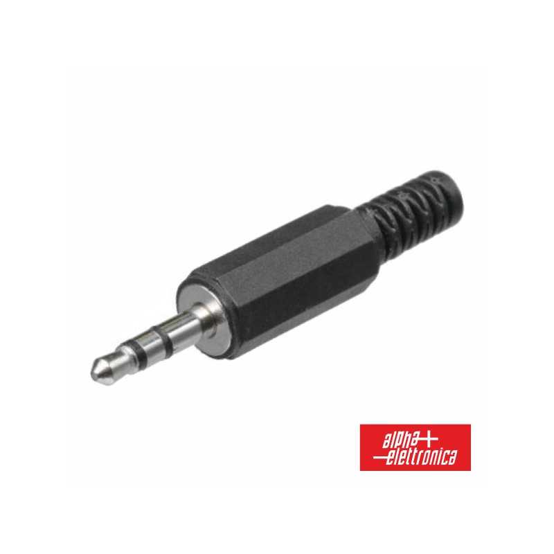 FICHA JACK 35MM MACHO ST C PROTEÇÃO DE CABO