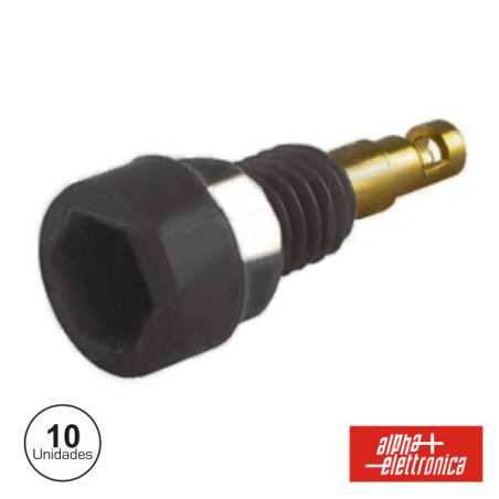 BORNE TERMINAL 2MM PRETO