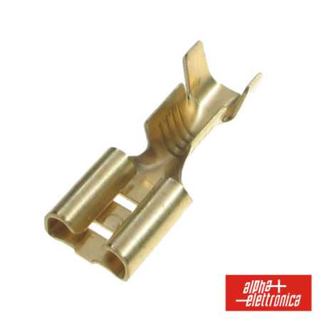 TERMINAL FASTON FÊMEA 63X8MM BRONZE