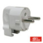 FICHA SCHUKO MACHO C TERRA LATERAL 220V BRANCO