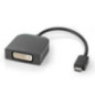 ADAPTADOR USBC MACHO DVID 241 FÊMEA PRETO NEDIS