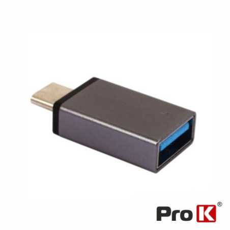 ADAPTADOR MICRO USBB MACHO USBA 30 FÊMEA PROK