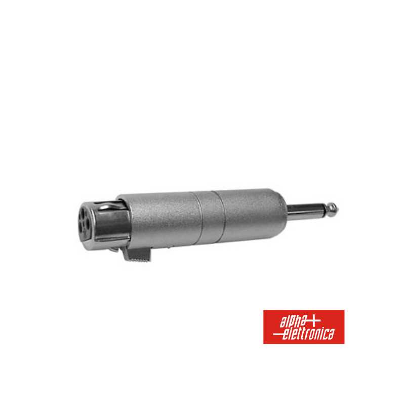 FICHA ADAPTADORA XLR 3P FÊMEA JACK 635MM MACHO MN