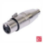 FICHA ADAPTADORA XLR 3P FÊMEA RCA FÊMEA BST