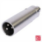 FICHA ADAPTADORA XLR 3P MACHO RCA FÊMEA BST