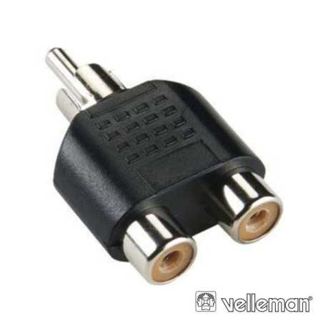 FICHA ADAPTADORA RCA MACHO 2 RCA FÊMEA