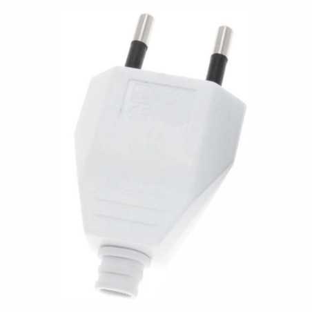 FICHA ALIMENTAÇÂO AC PLANA MACHO BRANCA 10A 250V