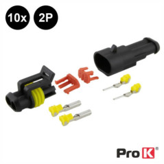 CONJUNTO DE 10 FICHAS SUPERSEAL 2P C TERMINAIS IP67 PROK