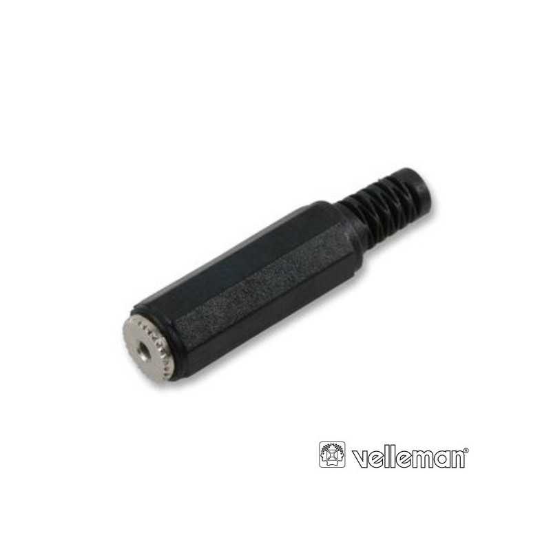 FICHA JACK 25MM FÊMEA MN PVC C GUARDA CABO