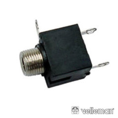 FICHA JACK 35MM FÊMEA PCHASSIS PRETO MN