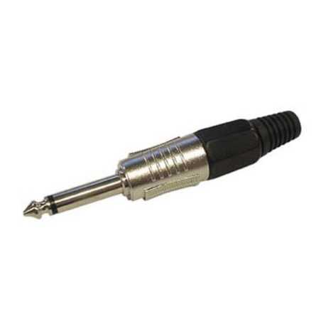 FICHA JACK 635MM MACHO MN PRETA PROFISSIONAL VELLEMAN