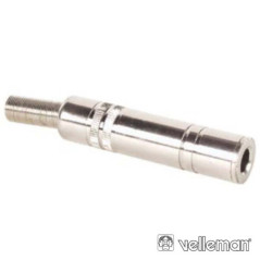 FICHA JACK 635MM FÊMEA ST PRATEADA VELLEMAN