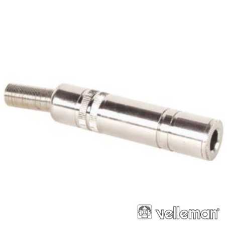 FICHA JACK 635MM FÊMEA ST PRATEADA VELLEMAN