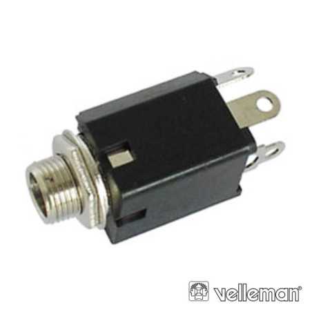 FICHA JACK 635MM FÊMEA MN P CHASSIS C INTERRUPTOR