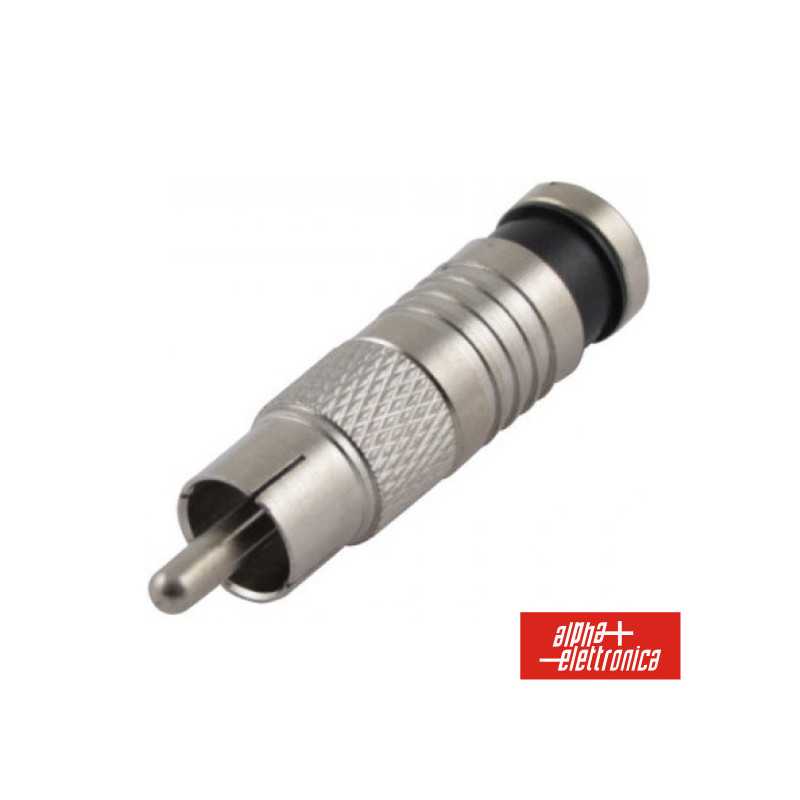 FICHA RCA MACHO PRETA DE COMPRESSÃO