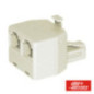 ADAPTADOR DE TELEFONE 6P4C 1 MACHO 2 FÊMEAS
