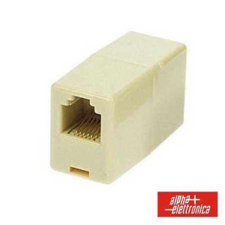 ADAPTADOR DE TELEFONE 6P6C RJ12 1FÊMEA 1FÊMEA