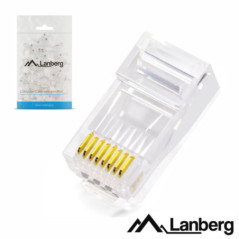 FICHA RJ45 MODULAR 8P8C CAT6 100PCS LANBERG