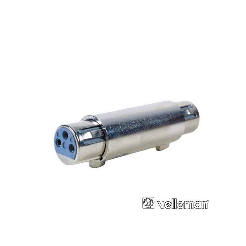 FICHA ADAPTADORA XLR 3P FÊMEA XLR 3P FÊMEA