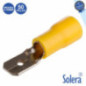 TERMINAL FASTON MACHO ISOLADO 635MM AMARELO 50X SOLERA