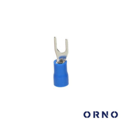 TERMINAL FORQUILHA ISOLADO 25MM 25X AZUL BLISTER ORNO