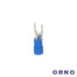 TERMINAL FORQUILHA ISOLADO 25MM 25X AZUL BLISTER ORNO