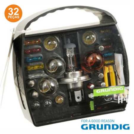 KIT LÂMPADAS E FUSÍVEIS P AUTOMÓVEL 12V H4 GRUNDIG