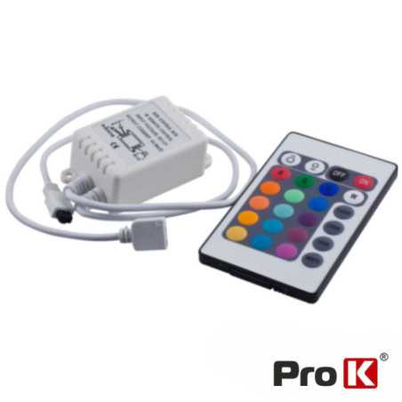CONTROLADOR P FITA LEDS RGB 12V CCOMANDO PROK