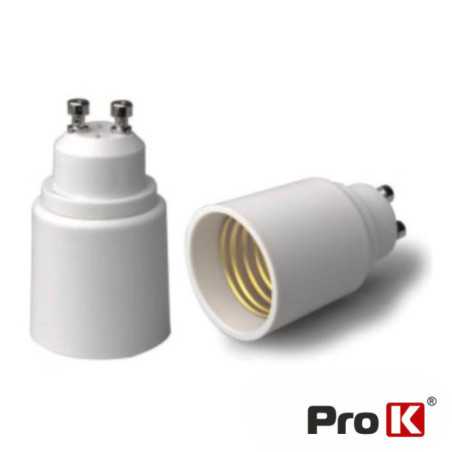 CASQUILHO ADAPTADOR DE GU10 P E27 PROK
