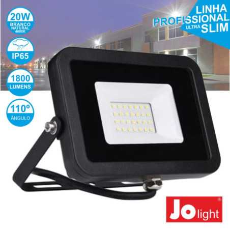 FOCO LED 20W 230V BRANCO NATURAL 1800LM IP65 SLIM JOLIGHT