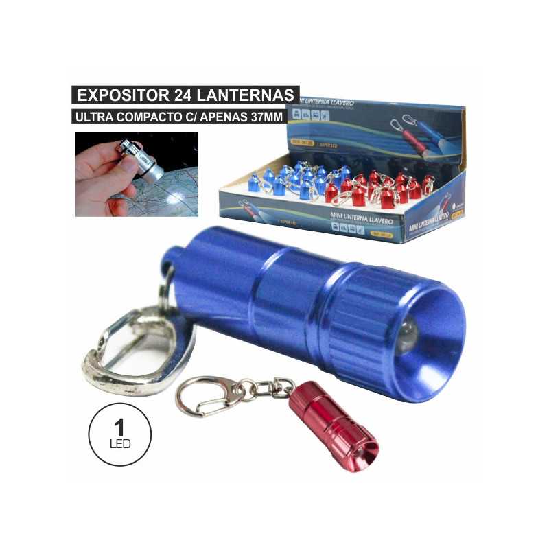 EXPOSITOR 24 LANTERNAS 1 LED TIPO PORTACHAVES